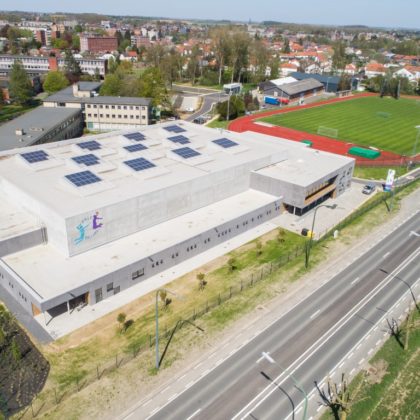 Nouvelle toiture industrielle Hall sportif Pôle Ballons